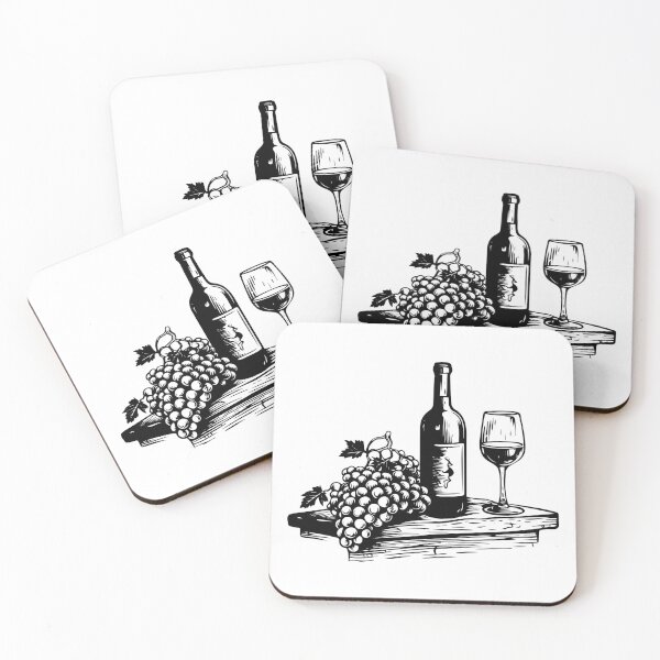 Item preview, Sparkling Wine Bottle Champagne Grape Liquor Pinot Glass designed and sold by inkoutninja.