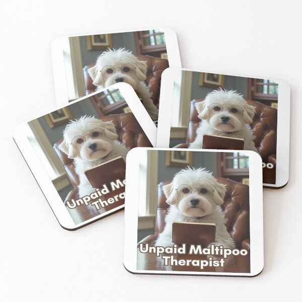 Item preview, Unpaid Maltipoo Therapist – Cute Emotional Support Dog Office Humor designed and sold by Fredster1966.