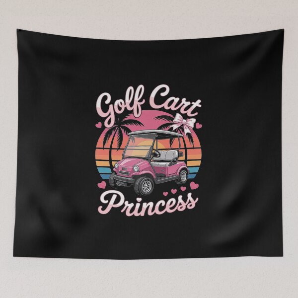 Item preview, Pink Golf Cart Princess - Cute Retro Summer Vibes Design for Girls designed and sold by love3617.