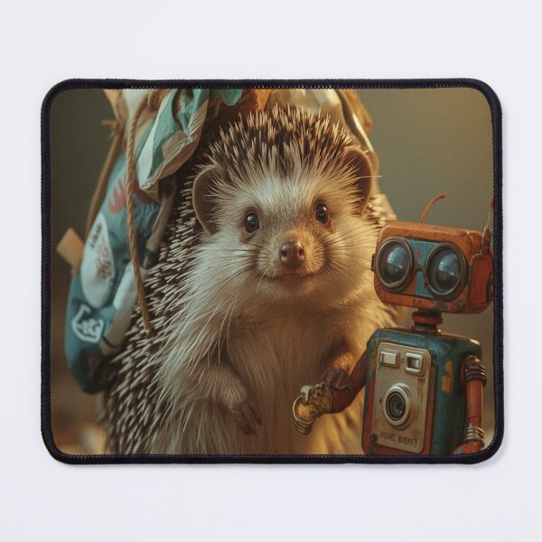 Item preview, The hedgehog and the camera designed and sold by saly55887.