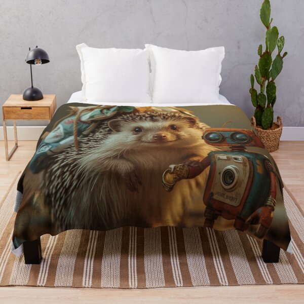 Item preview, The hedgehog and the camera designed and sold by saly55887.