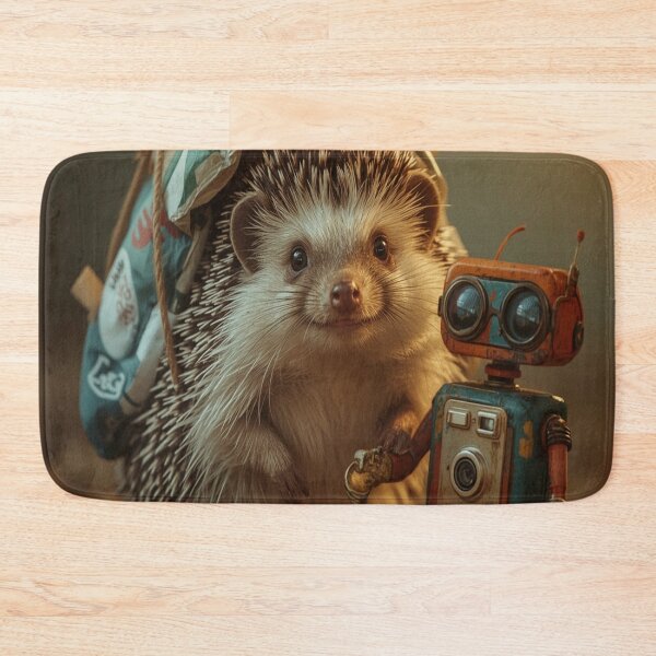 Item preview, The hedgehog and the camera designed and sold by saly55887.