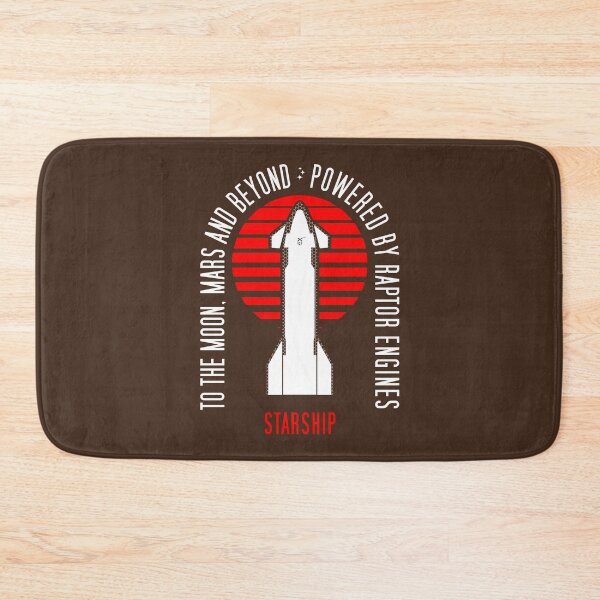 Item preview, Starship. To the Moon, Mars and Beyond. Powered by Raptor Engines (Washed and Worn) designed and sold by BGALAXY.