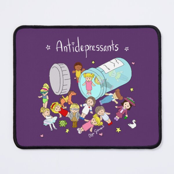 Item preview, Polly Pocket Antidepressants – Kawaii Mental Health Sticker for Self-Care & 90s Nostalgia designed and sold by Olga Schembri.
