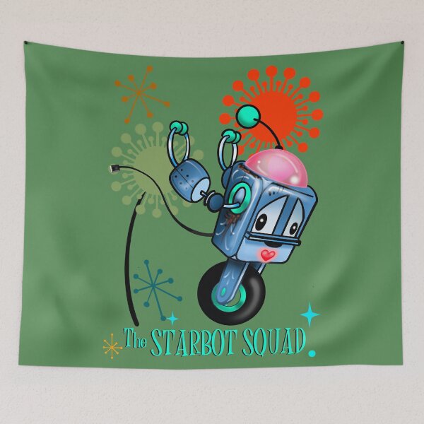 Item preview, The StarBot Squad - The Bleep•Blop Files: Rockit with Flowers designed and sold by MetroINKbooks.