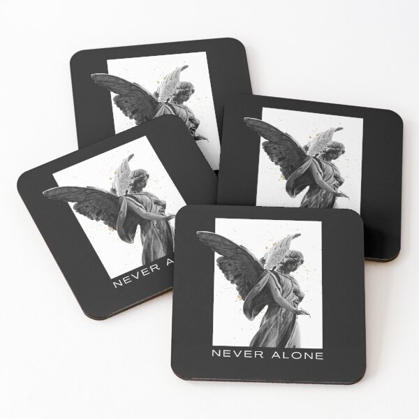 Item preview, Never Alone | Angel - for dark backgrounds designed and sold by Wild Sacred Soul.