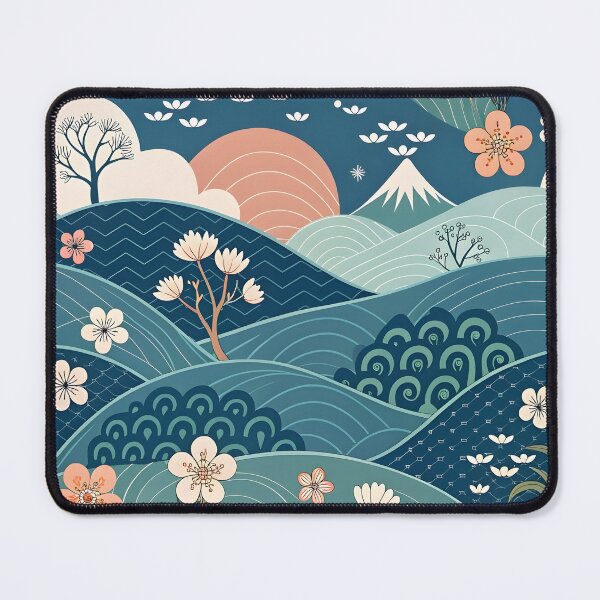 Item preview, Blue Peaceful landscape designed and sold by trendspatterns.