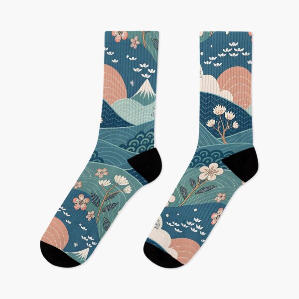 Item preview, Blue Peaceful landscape designed and sold by trendspatterns.