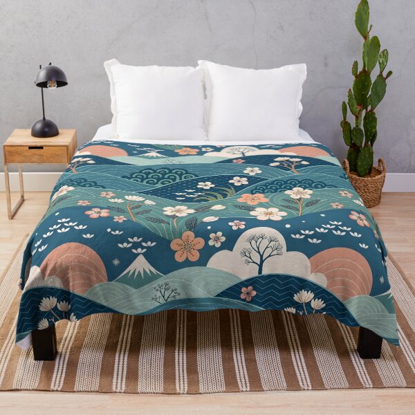 Item preview, Blue Peaceful landscape designed and sold by trendspatterns.