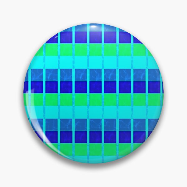 Item preview, Blue Green Tile Pattern – Water-Inspired Mosaic Grid Design designed and sold by larissa-myrie.