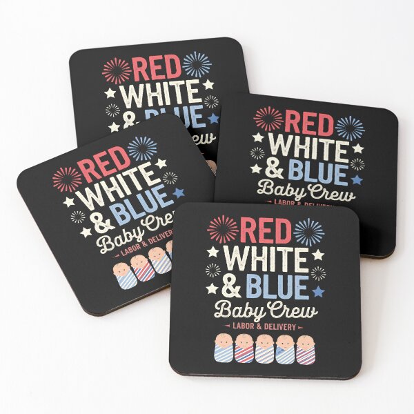 Item preview, 4th Of July Red White Blue Baby Crew Labor Delivery designed and sold by BakeryDozen.