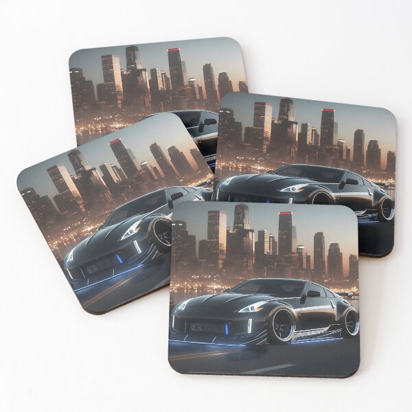 Item preview, Black tuned Nissan Z at night in front of a city designed and sold by Salimgor Hangaround Music.