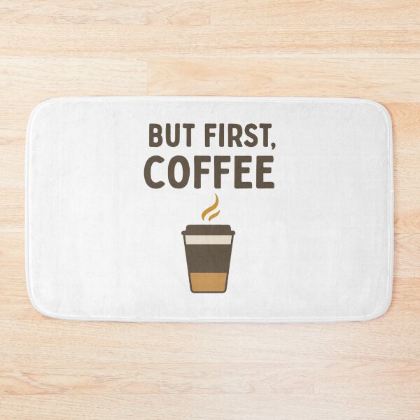 Item preview, But First, Coffee – Clean Minimalist Coffee Tee designed and sold by Just You Tee | Say It Loud, Wear It Proud.