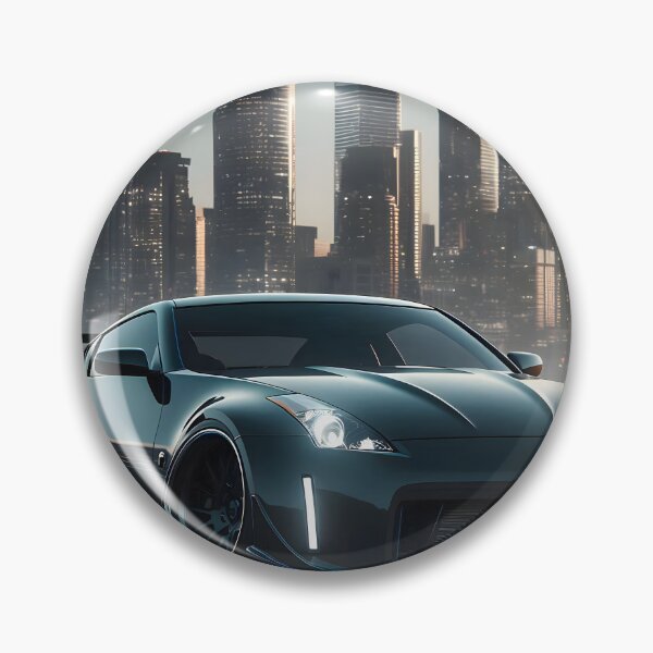 Artikelvorschau, Schwarzer Getunter Nissan Z bei vor einer Stadt entworfen und verkauft von Salimgor Hangaround Music.