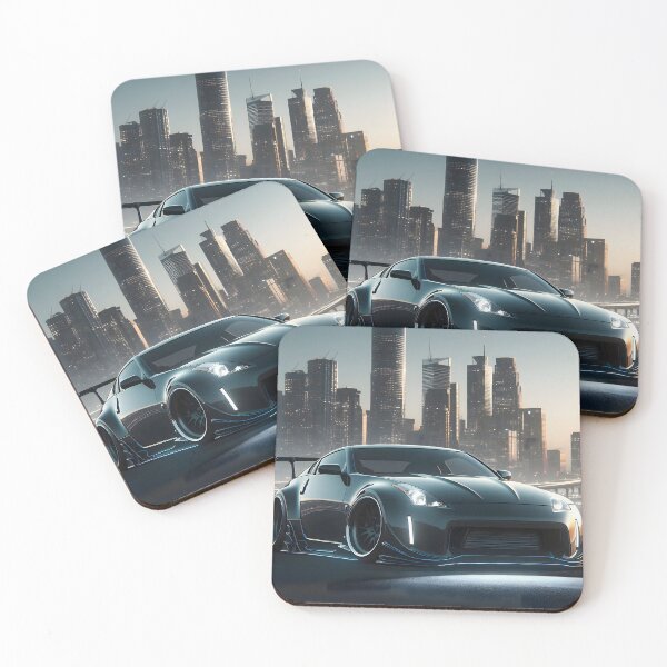 Item preview, Black tuned Nissan Z in front of a city designed and sold by Salimgor Hangaround Music.