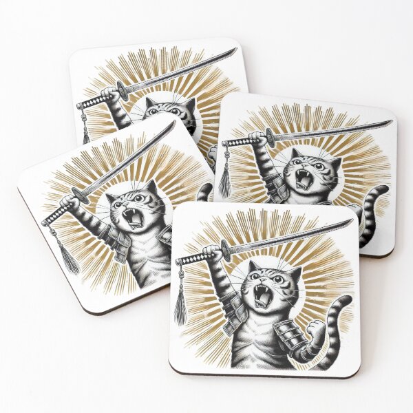Item preview, cute funny cat knight cat with a sword , cute cat,cute funny,funny cat designed and sold by Expressions-Sel.