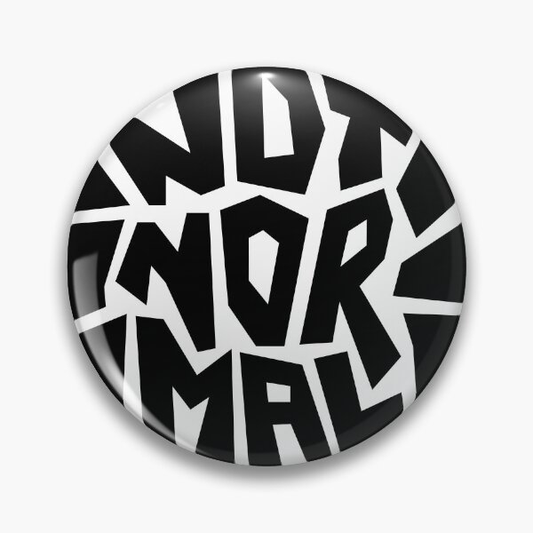 Item preview, Bold Minimalist “Not Normal” Black Lettering Art designed and sold by Artchyzh.