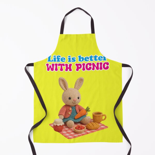 Item preview, Cute bunny, picnic in the countryside designed and sold by Mauswohn.