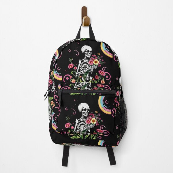 Item preview, Skeleton in Bloom – Floral Goth Aesthetic Art designed and sold by Rothnaric.