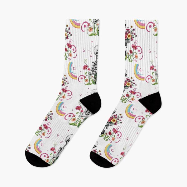Item preview, Skeleton in Bloom – Floral Goth Aesthetic Art designed and sold by Rothnaric.