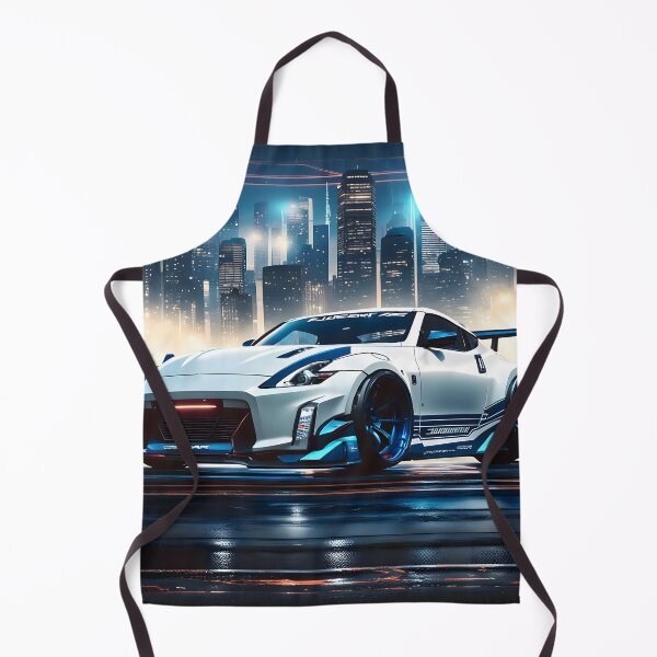 Item preview, White and blue tuned Nissan Z in front of a Skyline designed and sold by Salimgor Hangaround Music.
