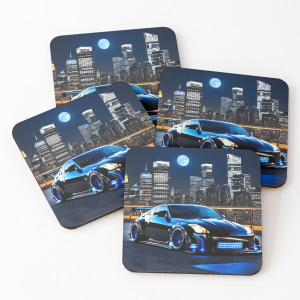 Item preview, Dark blue tuned Nissan Z in front of a city designed and sold by Salimgor Hangaround Music.