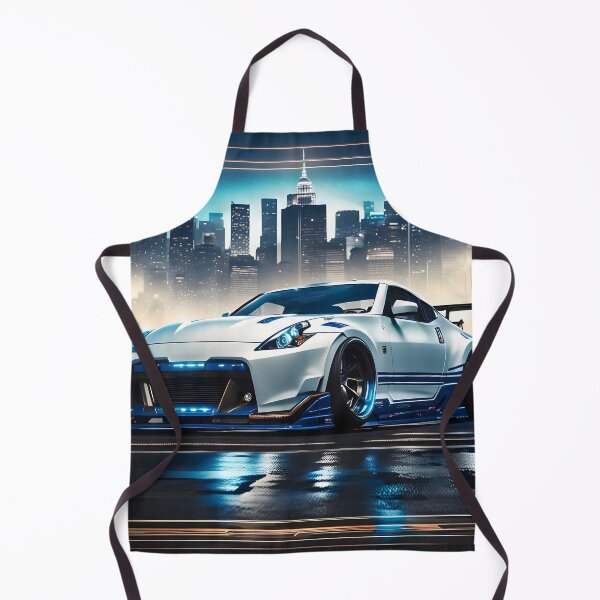 Item preview, White Blue Tuned Nissan Z City Skyline designed and sold by Salimgor Hangaround Music.