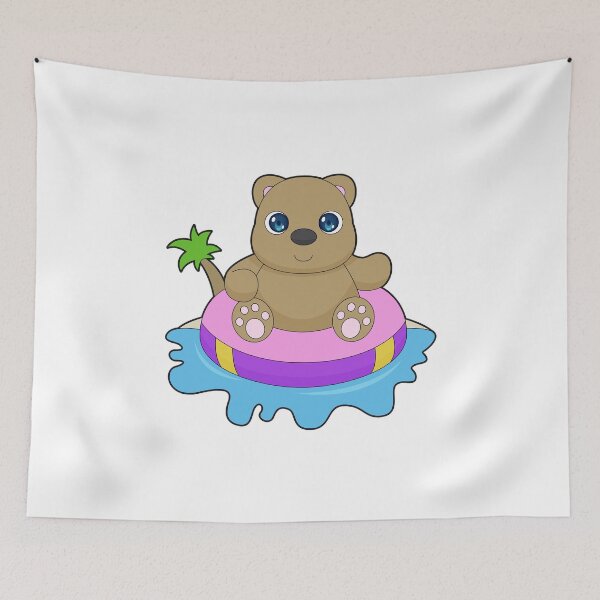 Item preview, Bear Summer Lifebuoy designed and sold by Snabdesign84.