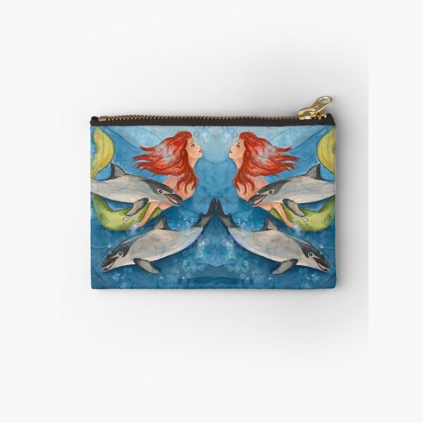 Item preview, mermaid with dolphins designed and sold by DariaCeppelli.