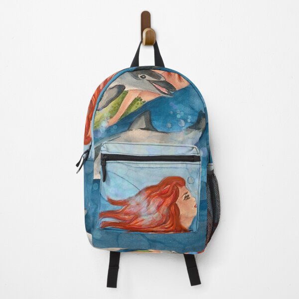 Item preview, mermaid with dolphins designed and sold by DariaCeppelli.