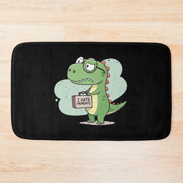 Item preview, Fat T-Rex Hates Mondays – Funny Office Animal Cartoon designed and sold by catinheaven.
