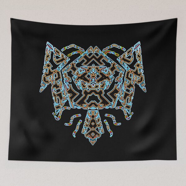 Item preview, Sci-Fi Robot Neon Blue designed and sold by Static-Fractal.