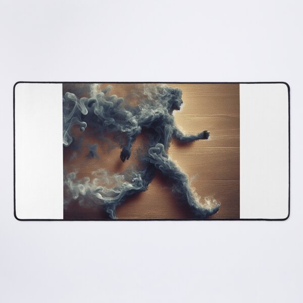 Item preview, Dispersing Man – Walking Figure Made of Smoke Surreal Art designed and sold by ashokreddy343.