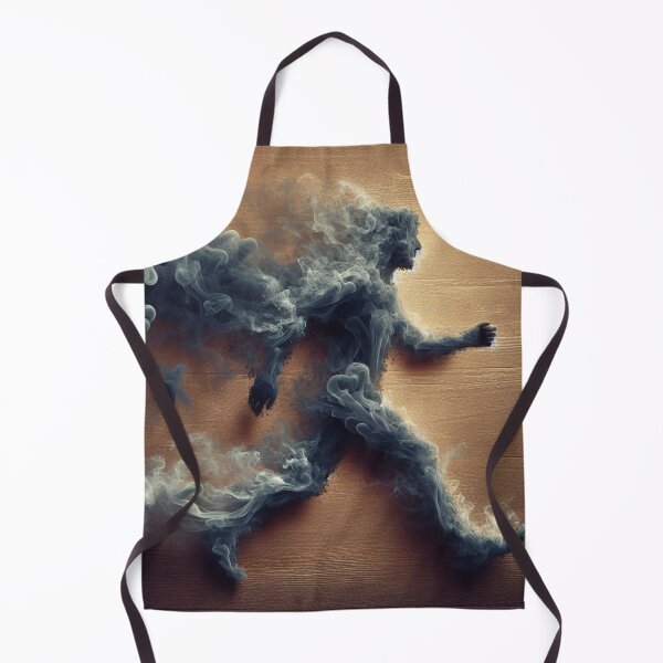 Item preview, Dispersing Man – Walking Figure Made of Smoke Surreal Art designed and sold by ashokreddy343.