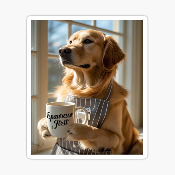 Item preview, Puppies Sticker – Funny Japanese Dog Art for Dog Lovers designed and sold by dog&cat.