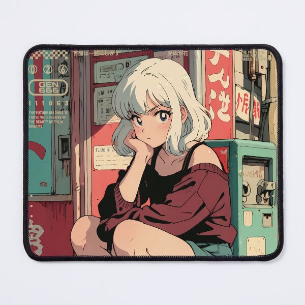 Item preview, Cute anime girl on the street designed and sold by BOZGO.