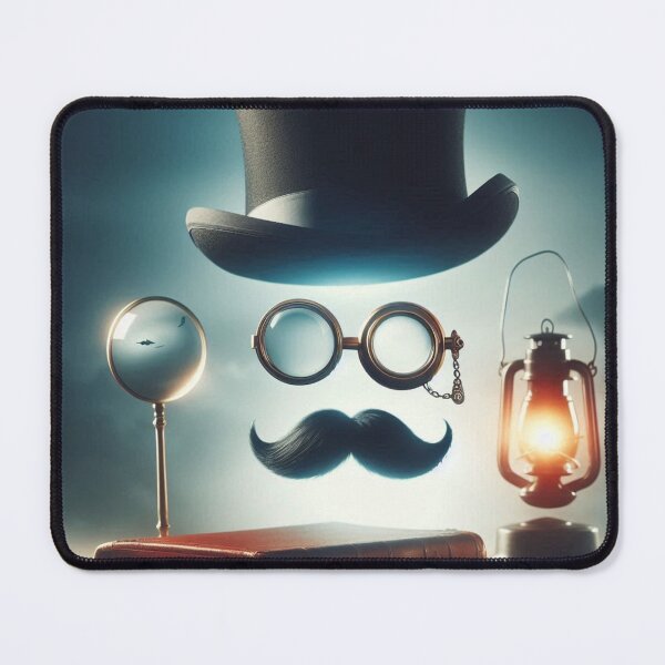 Item preview, Floating Top Hat, Monocle & Mustache – Gentleman Silhouette Art designed and sold by ashokreddy343.