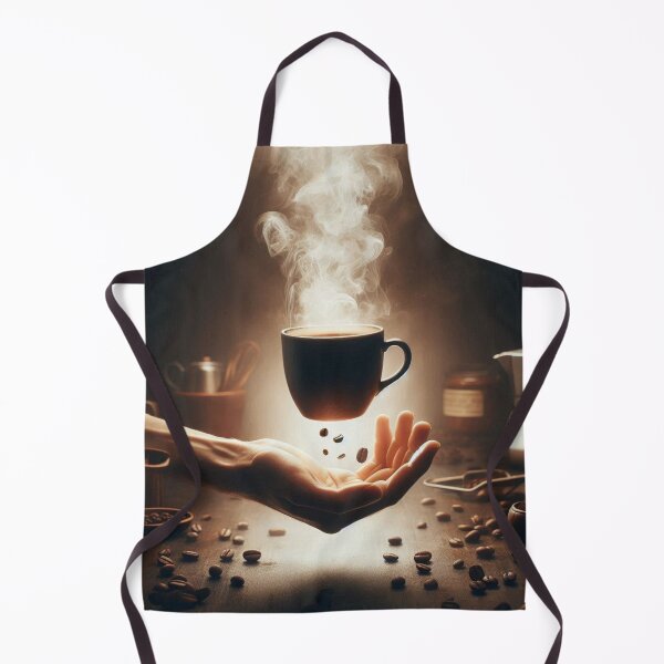 Item preview, Floating Coffee Mug – Steaming Cup Hovering in Mid-Air Art designed and sold by ashokreddy343.