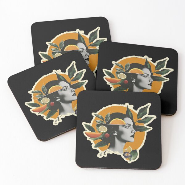 Item preview, beauty orange girl art portrait designed and sold by Ratatatts.