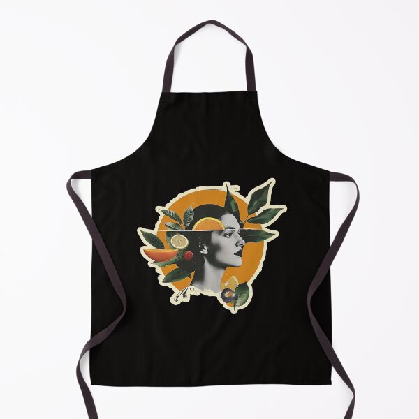 Item preview, beauty orange girl art portrait designed and sold by Ratatatts.