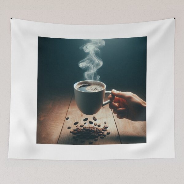 Item preview, Morning Magic – Floating Steaming Coffee Mug designed and sold by ashokreddy343.