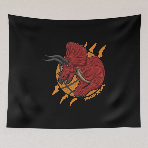 Item preview, Triceratops basket ball design designed and sold by Grimtech Workshop.