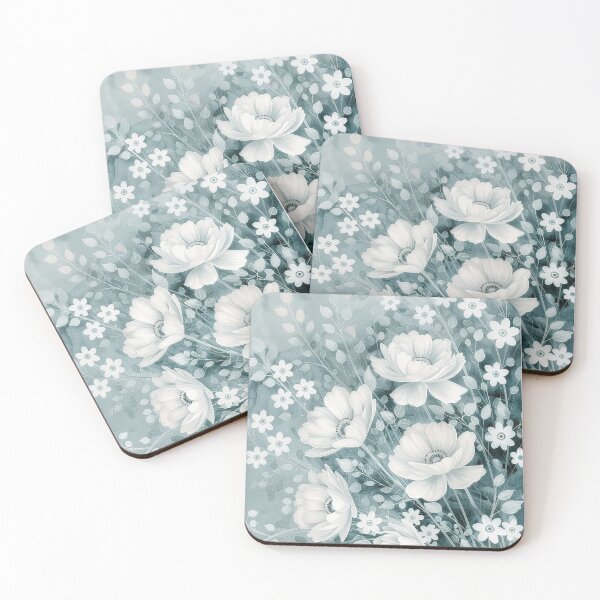 Item preview, Elegant White Watercolor Flower Illustration designed and sold by SparroCreative.