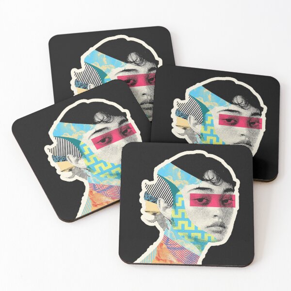 Item preview, beauty collage girl art portrait designed and sold by Ratatatts.