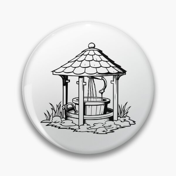Item preview, Wishing Well Fountain Magical Coin Toss Grant Wish Tale designed and sold by inkoutninja.