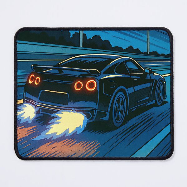Item preview, Night Drive JDM – Turbo Car Art Print designed and sold by PosterFuel.