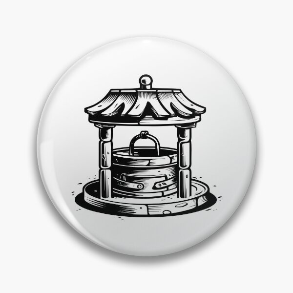 Item preview, Wishing Well Fountain Magical Coin Toss Grant Wish Tale designed and sold by inkoutninja.