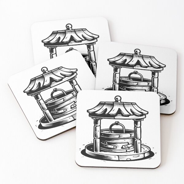 Item preview, Wishing Well Fountain Magical Coin Toss Grant Wish Tale designed and sold by inkoutninja.