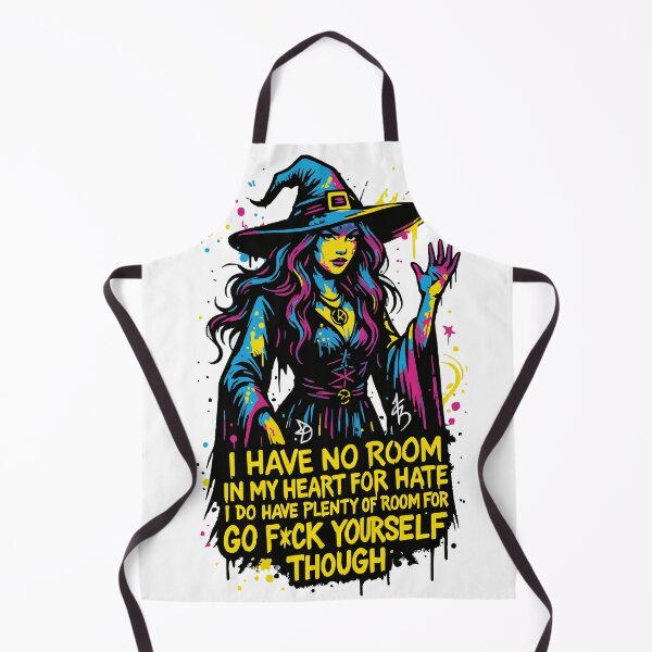 Item preview, I Have No Room in My Heart for Hate – Street Art Witch Design designed and sold by Vivid Void Apparel.