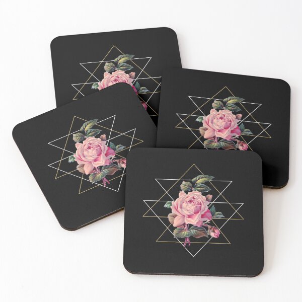 Item preview, Vintage Pink Rose Geometry designed and sold by Bluepress.